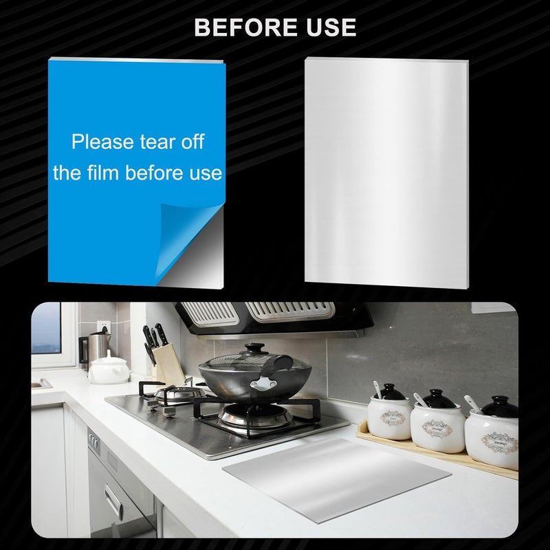 LepoHome ألواح الفولاذ المقاوم للصدأ 12 × 12 × 1/16 بوصة 304، ألواح فولاذية بسماكة 1/16 بوصة، ألواح شيم فولاذية، ألواح معدنية لصنع الحرف اليدوية في المطبخ (305 × 305 × 1.5 مم) - Image 3